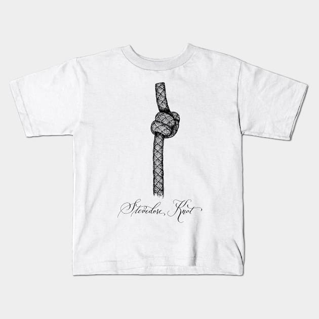 Stevedore Knot Kids T-Shirt by illucalliart